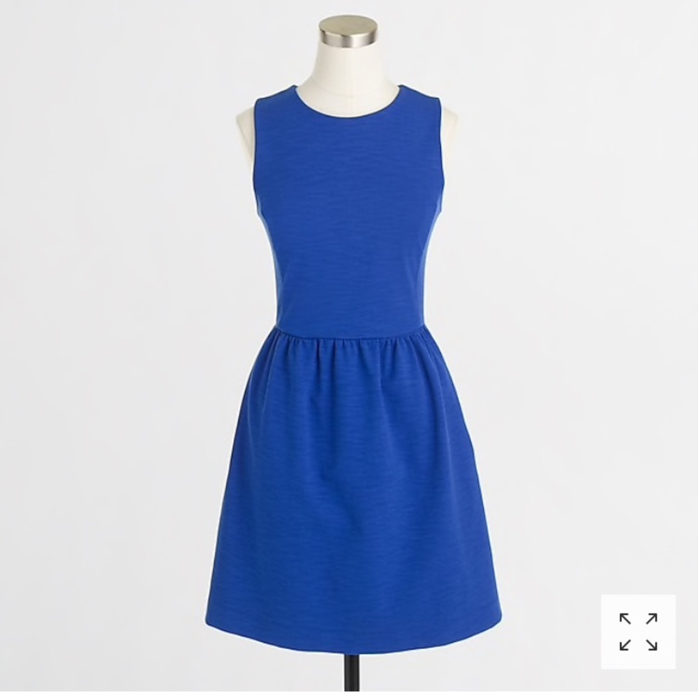J Crew pleated ponte dress